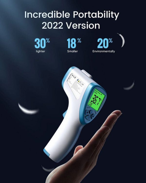 AILE Digital Thermometer For Adults, Baby Thermometers Adult No Touch Infrared Thermometer For Adults –Digital Thermometers Medical Baby Thermometer Newborn Ear Forehead Thermometer Gun - Image 2