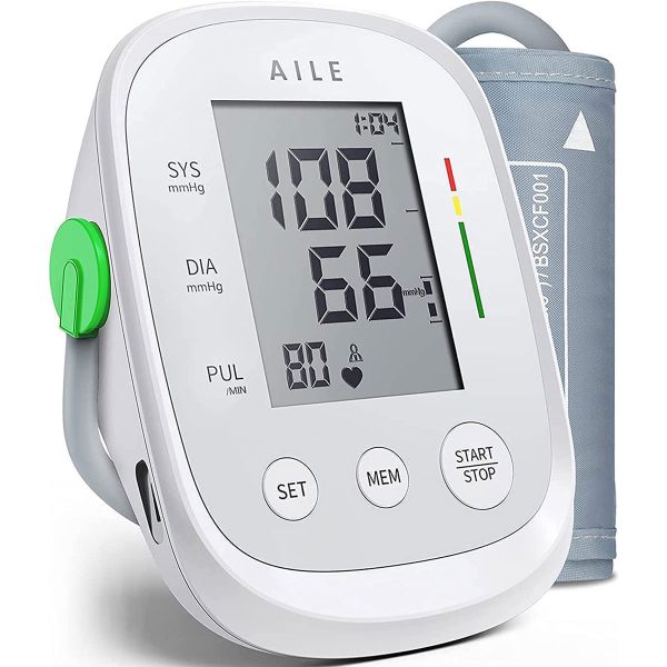 AILE Blood Pressure Machine for Home Use, Blood Press Machine for Home Use, Blood Pressure Monitor Upper Arm Large Cuff 8.7”-16.5” ( Blood Pressure Monitor Large Cuff ), 2*99 Reading