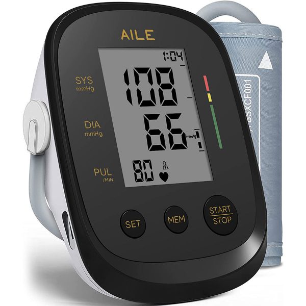 AILE Blood Pressure Monitor for Home Use;Upper Arm Large Cuff 8.7”-16.5” with LCD Display 2×99 Dual User Function Blood Pressure Machine, Blood Pressure Cuff and Blood Pressure Monitor