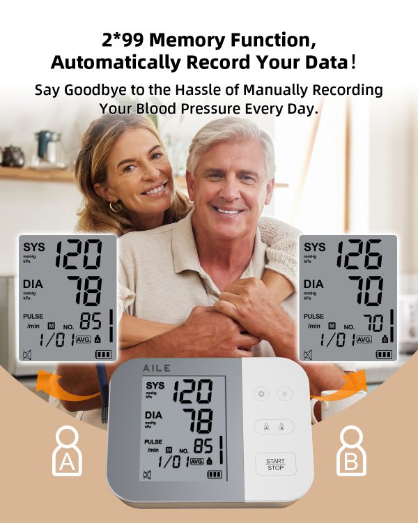 Blood Pressure Monitor for Home Use: AILE 111 Blood Pressure Machine - Blood Pressure Cuff (8.7-16.5") - Voice Broadcast - Accurate and Reliable Upper Arm BP Monitor - Image 6