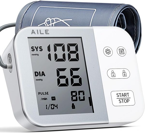 Blood Pressure Monitor for Home Use: AILE 111 Blood Pressure Machine - Blood Pressure Cuff (8.7-16.5") - Voice Broadcast - Accurate and Reliable Upper Arm BP Monitor