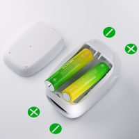 Pulse Oximeter with Fingertip Oxygen Meter : AILE Compact Fingertip Pulse Oximeter - Blood Oxygen/Heart Rate Monitor - 4 Color Screen Display - Including 2AAA Batteries for Athletic & Home (White) - Image 4